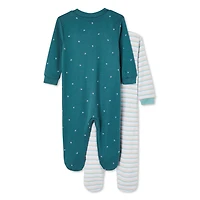 George Infants' Gender Inclusive Sleeper 2-Pack, Sizes 0-12 months