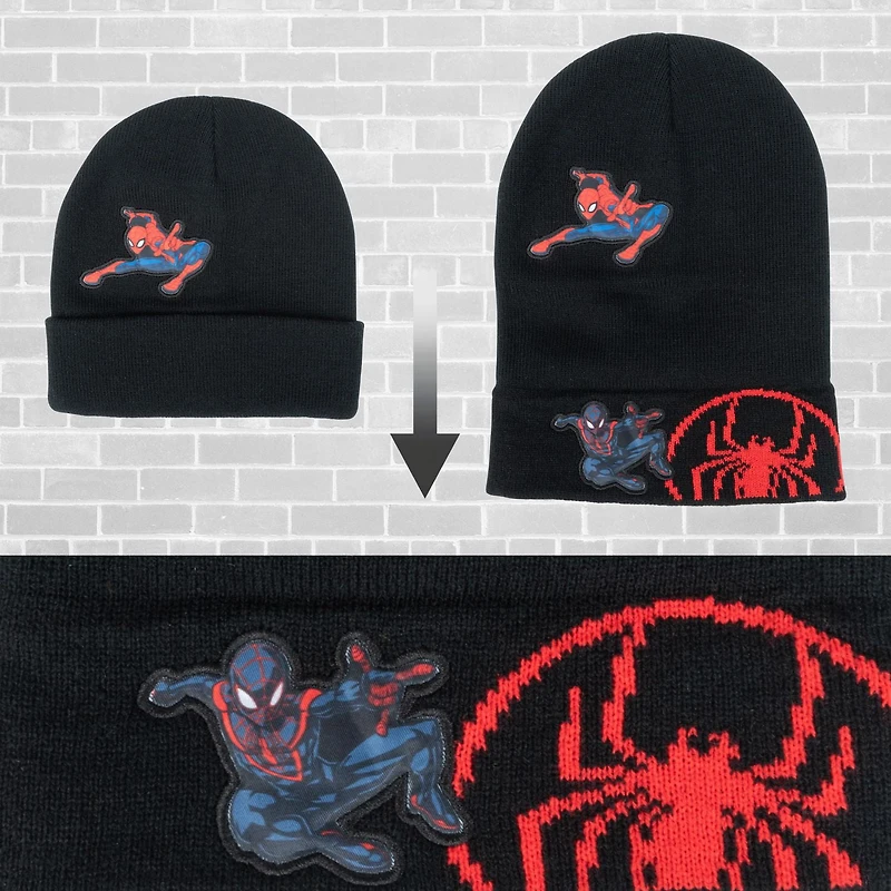 Marvel Bonnet-Cagoule Pour Homme Spider-Man Bonnet pour homme Spider-Man.