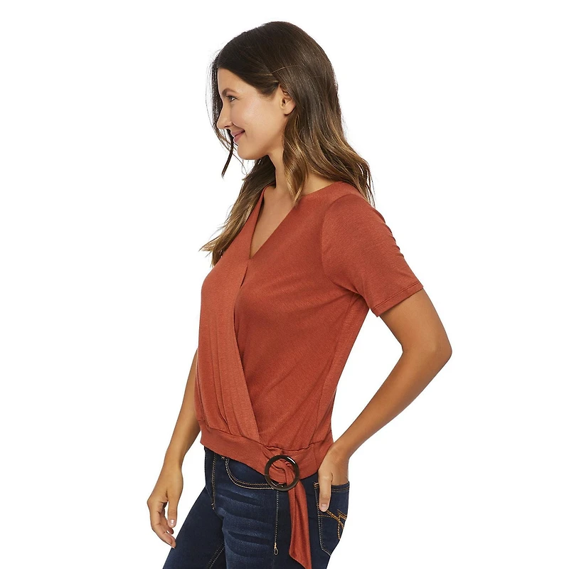 George Women's Crossover Top with Buckle