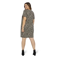 Robe fluide à manches courtes George Plus pour femmes