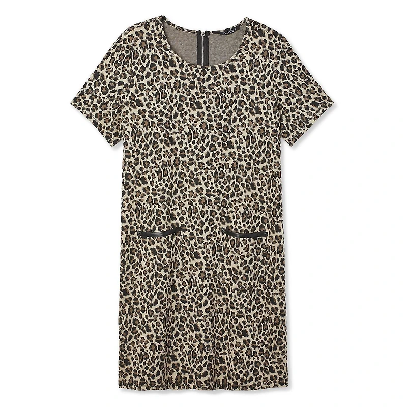 Robe fluide à manches courtes George Plus pour femmes