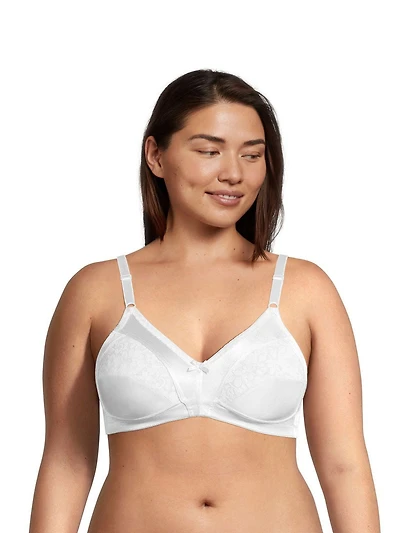 Soutien-gorge confort sans armatures en satin lisse extensible à maintien ferme Warners pour femmes