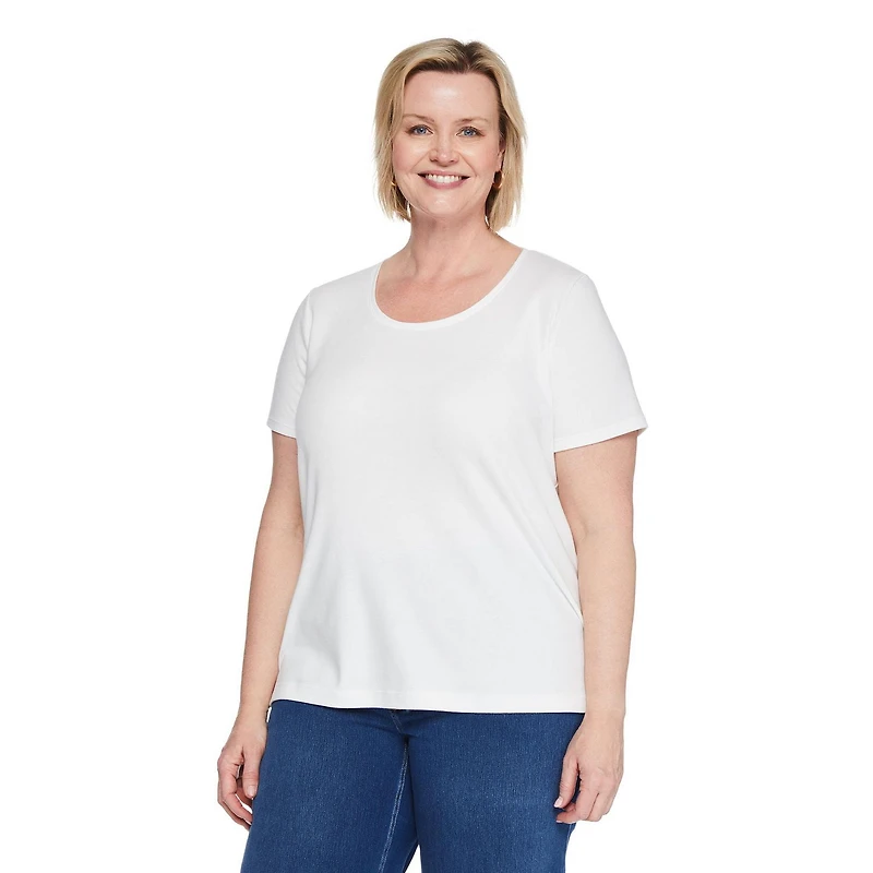 Iyla Women's Plus Crew Neckline Top, Sizes 1X-4X