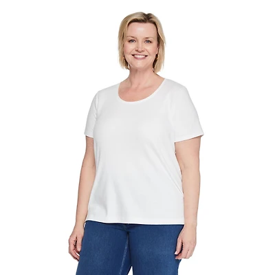 Iyla Women's Plus Crew Neckline Top, Sizes 1X-4X