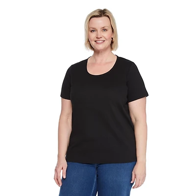 Iyla Women's Plus Crew Neckline Top, Sizes 1X-4X