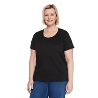 Iyla Women's Plus Crew Neckline Top, Sizes 1X-4X