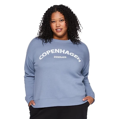 George Women's Plus Crew Neckline Popover