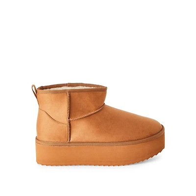 Bottes plateforme douillettes Time and Tru pour femmes Pointures larges 6-10