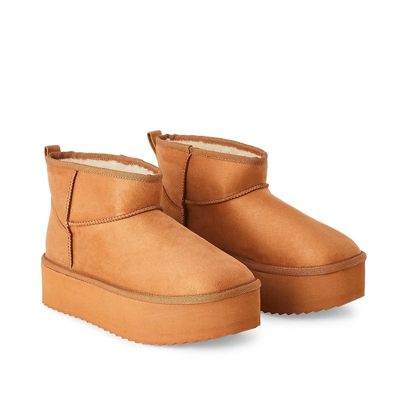 Bottes plateforme douillettes Time and Tru pour femmes Pointures larges 6-10