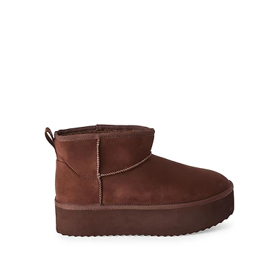 Bottes plateforme douillettes Time and Tru pour femmes Pointures larges 6-10