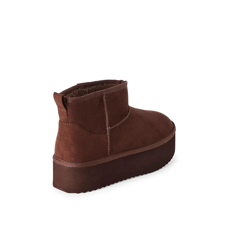 Bottes plateforme douillettes Time and Tru pour femmes Pointures larges 6-10