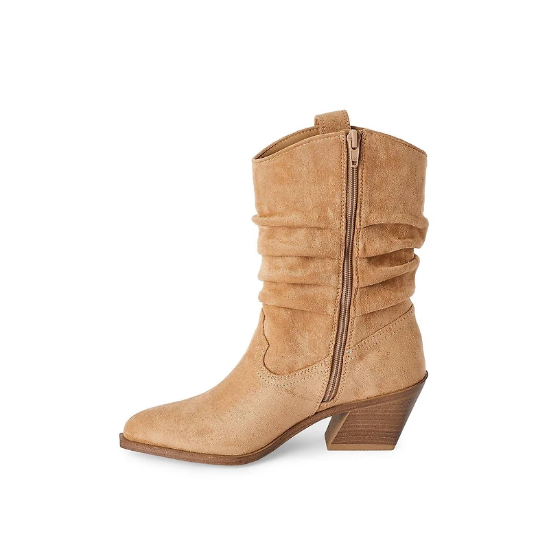Bottes à motif ruché Time and Tru pour femmes
