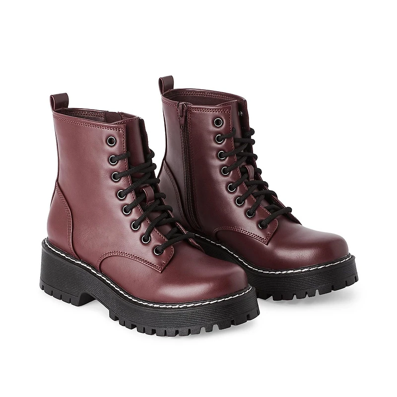 Time and Tru Women's Combat Boots, Sizes 6-10