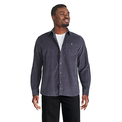 George Men's Corduroy Shirt, Sizes S-2XL