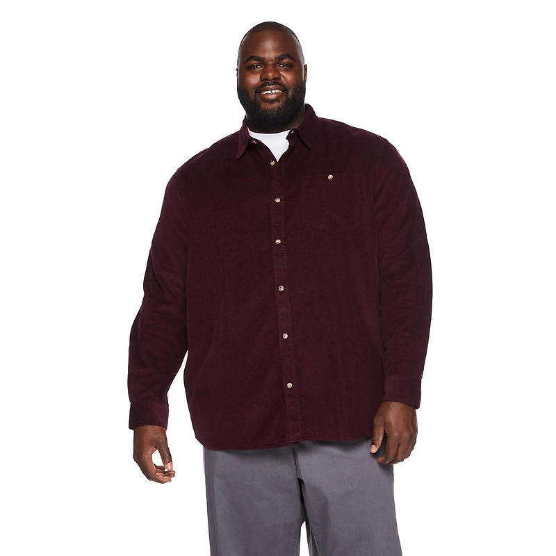 Chemise en velours côtelé George Plus pour hommes