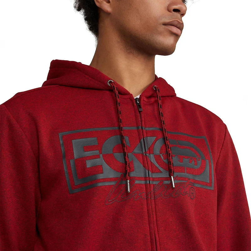 Sweat à capuche zippé Ecko pour hommes avec poches kangourou