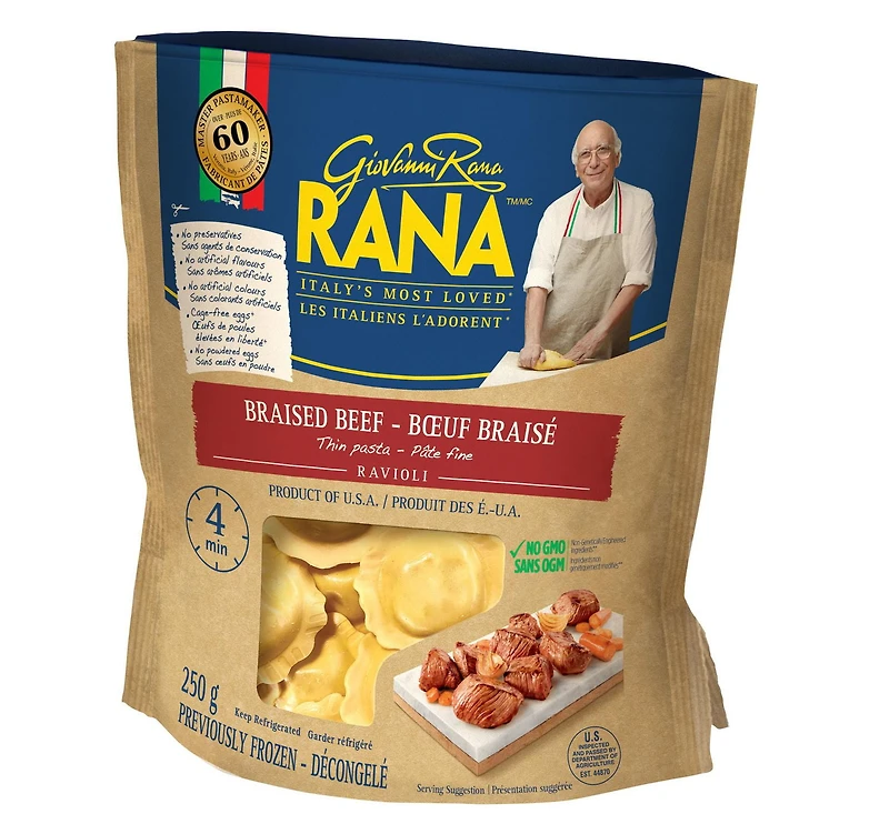 Bœuf braisé ravioli Rana