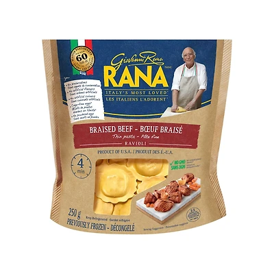 Bœuf braisé ravioli Rana