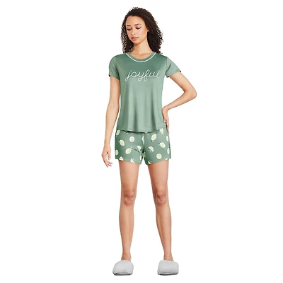 Ensemble 2 pièces avec t-shirt à manches courtes George pour femmes