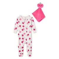George Baby Girls' Sleeper 2-Piece Set