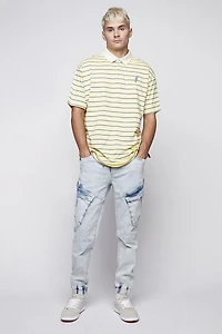 Jeaniologie ™ Jogger cargo à poignets - Bleu Clair