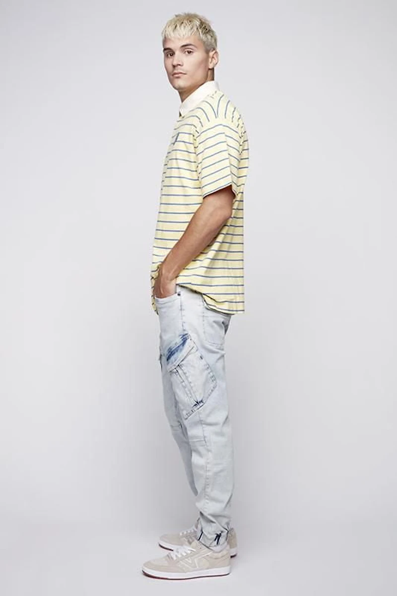 Jeaniologie ™ Jogger cargo à poignets - Bleu Clair