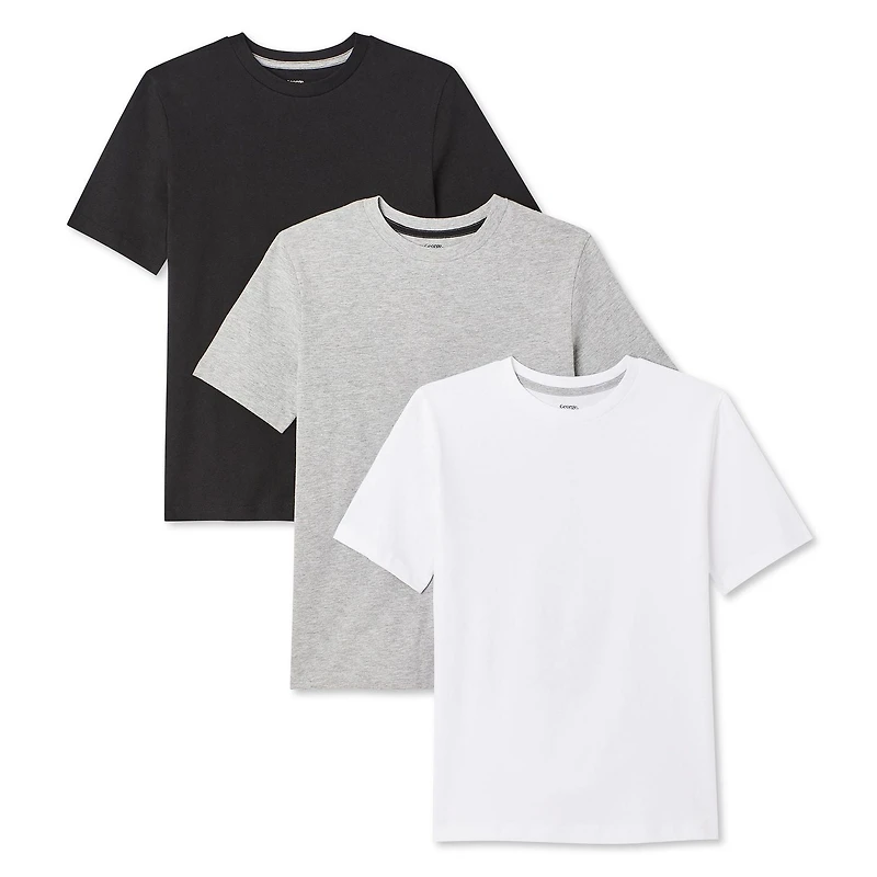 George Boys' Crew Neckline Tees 3-Pack, Sizes XS-XL