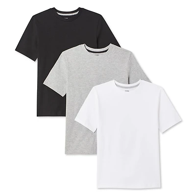 Lot de 3 t-shirts à encolure ras du cou George pour garçons Tailles TP–TG