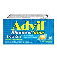 Advil Cold & Sinus Liqui-Gels with Fever Relief and Nasal Decongestant, 40 Count, 40 Count