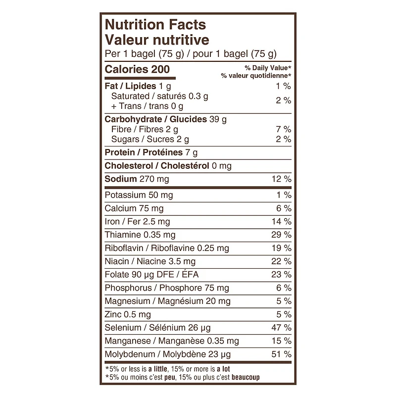 Dempster’s® Original Bagels, Pack of 6; 450 g