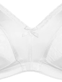 Soutien-gorge confort sans armatures en satin lisse extensible à maintien ferme Warners pour femmes