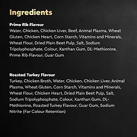 Nourriture En Tranches pour chiens adultes CESAR 6 X Saveur De Dinde RÔtie, 6 X Saveur De CÔte De BŒuf 12x100g