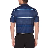 Ben Hogan Men's Performance short Sleeve Printed Stacked Ombre Polo Shirt
