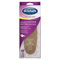 Semelles Dr. Scholl’s en cuir ultra-doux pour chaussures plates pour femmes 1 paire dames 6-10