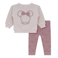 Disney Minnie Mouse Ensemble de Pantalon Leggings Tailles:  0/3M - 18/24M