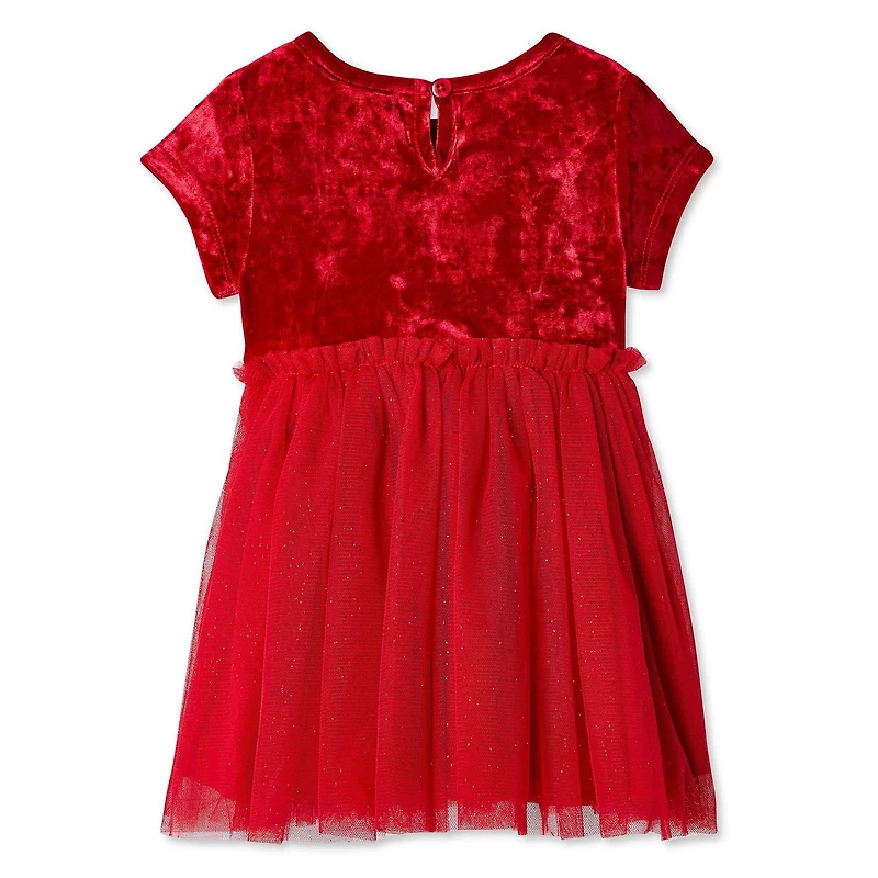 Robe à motif de pois métalliques George pour bébés filles
