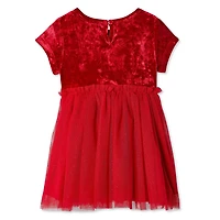 Robe à motif de pois métalliques George pour bébés filles