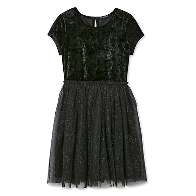 Robe à motif de pois métalliques George pour filles