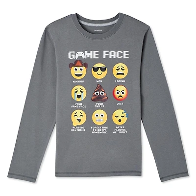 T-shirt à manches longues avec imprimé graphique George pour garçons
