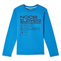 T-shirt à manches longues avec imprimé graphique George pour garçons