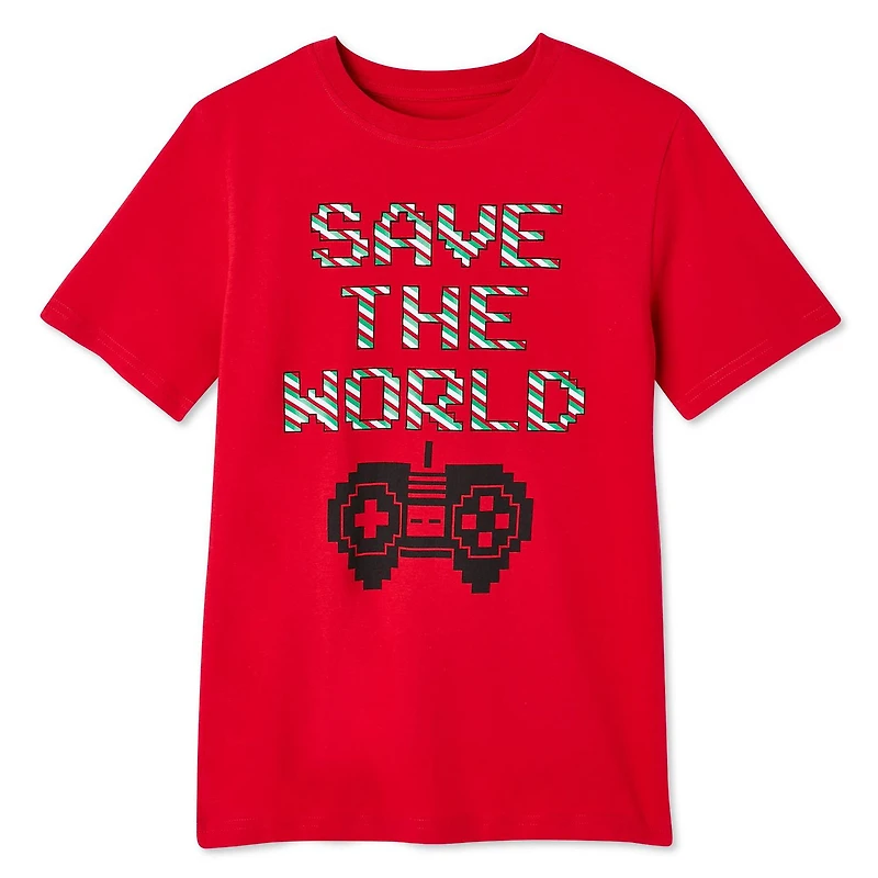 T-shirt à manches courtes au thème des fêtes George pour garçons