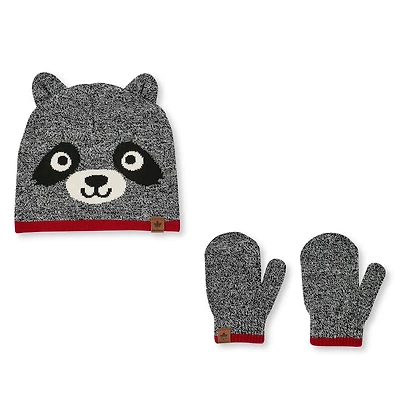 Canadiana Toddlers' Unisex Hat and Mittens 2-Piece Set
