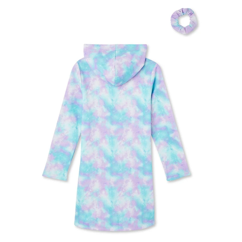 Ensemble 2 pièces avec robe à capuchon et chouchou Btween pour filles