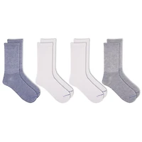 Dr. Scholl's Ladies Diabetic and Circulatory Crew Socks - 4 Pair Pack - soft, non-binding top and with temperature regulating technology, Diabetic socks - Ladies