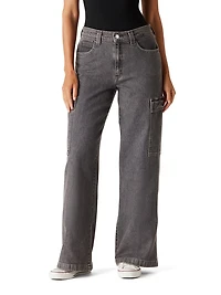Levi Strauss Signature™ Women's  Cargo Wide Leg Jeans, Available sizes: 2 – 18