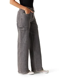 Levi Strauss Signature™ Women's  Cargo Wide Leg Jeans, Available sizes: 2 – 18