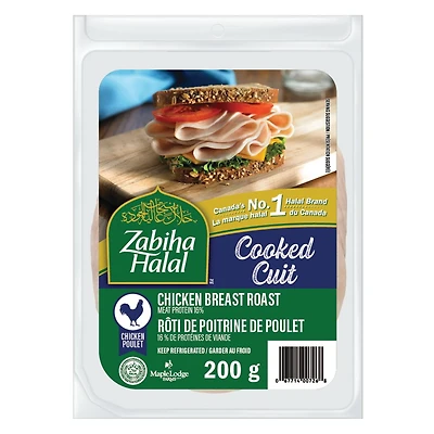 Poitrine de Poulet Cuitesous Emballage de Zabiha Halal