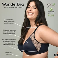 Soutien-gorge à armature No Poke de WonderBra Plus Tailles 42B 44DD