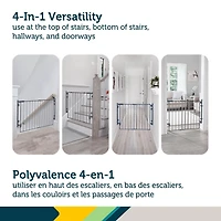 Barrière prête à installer au haut de l'escalier de Safety 1st