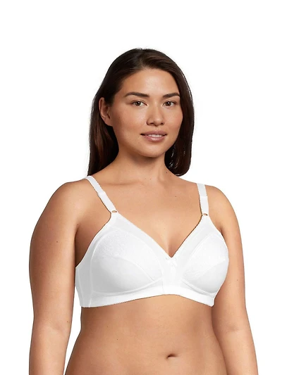 Warners Women's Soft Cotton Stretch Wireless Comfort Bra, Sizes 36B - 42DD